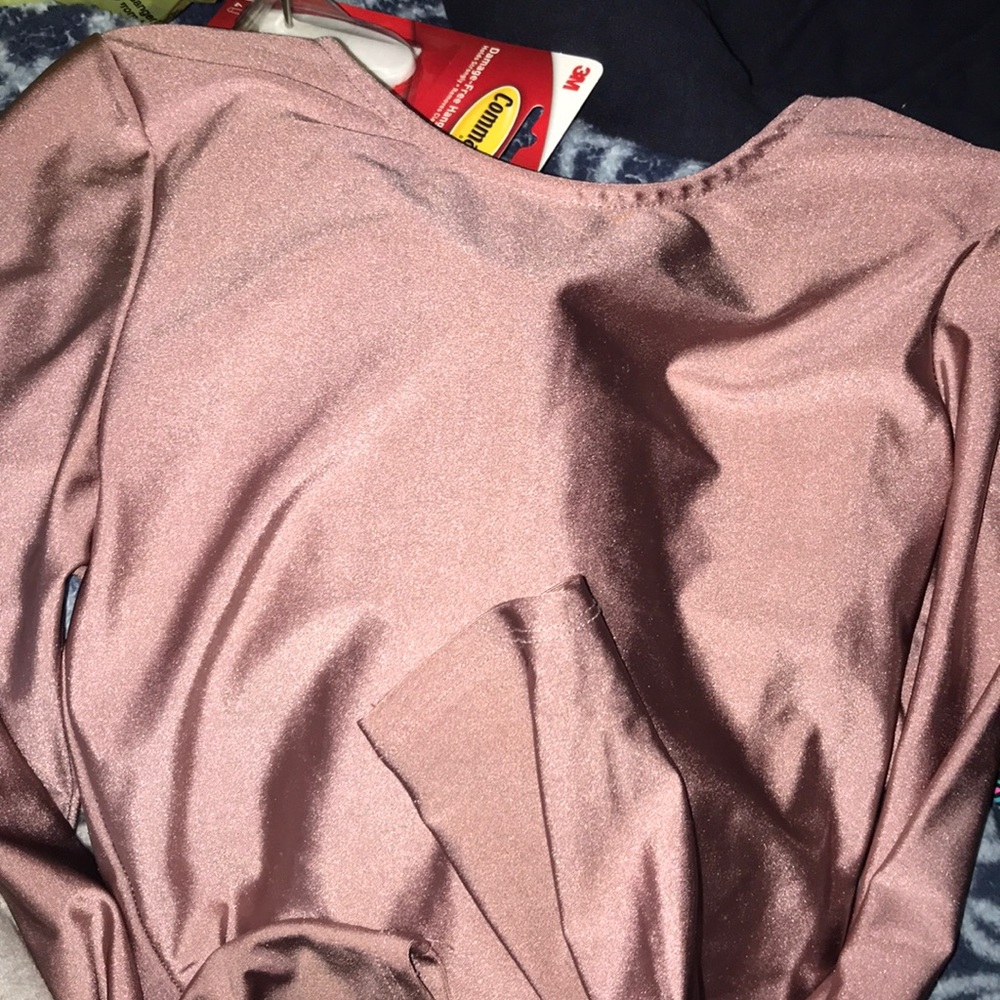 reflective mauve pink long sleeve